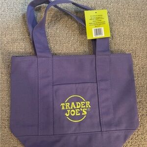 Trader Joe's Purple Tote Bag